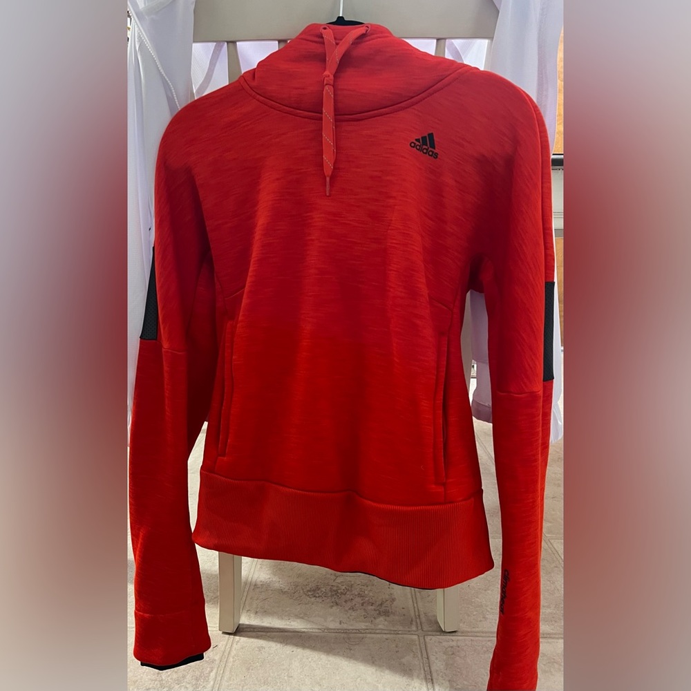 Adidas Womens Climaheat Fleece Lined Thick Hoodie